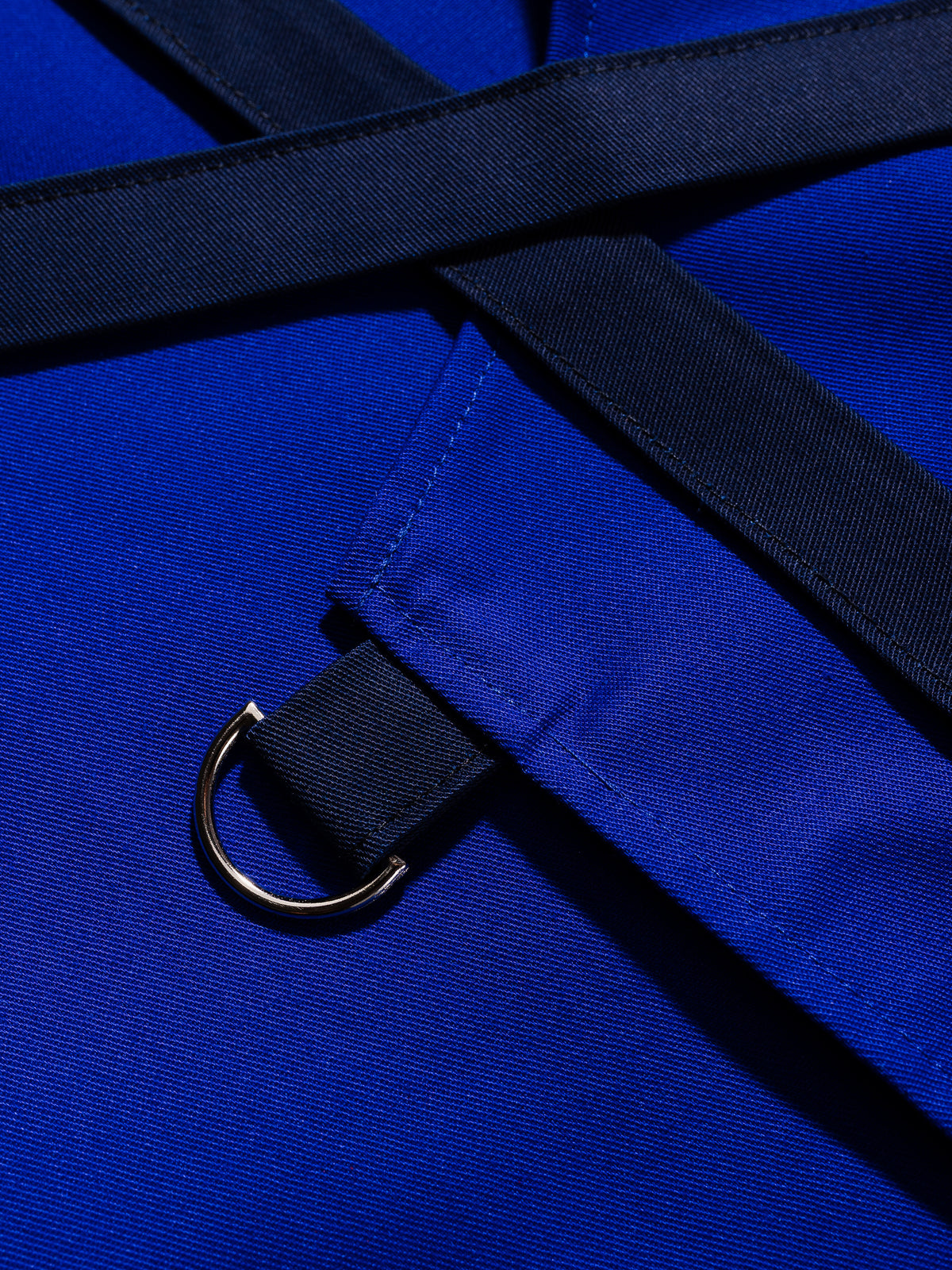 Șorț albastru chef NOA cu bretele bleumarin navy in X