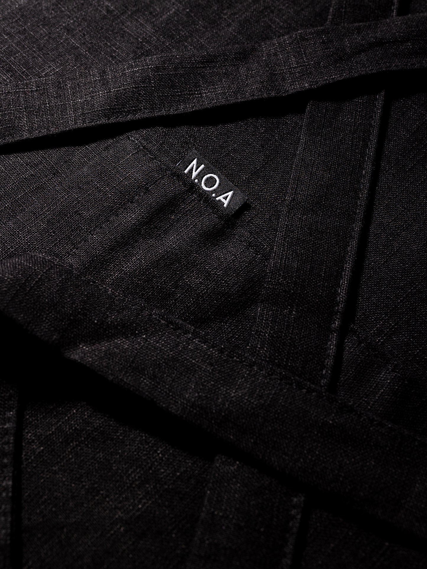 NOA x AerWear - Șorț din in natural - Negru