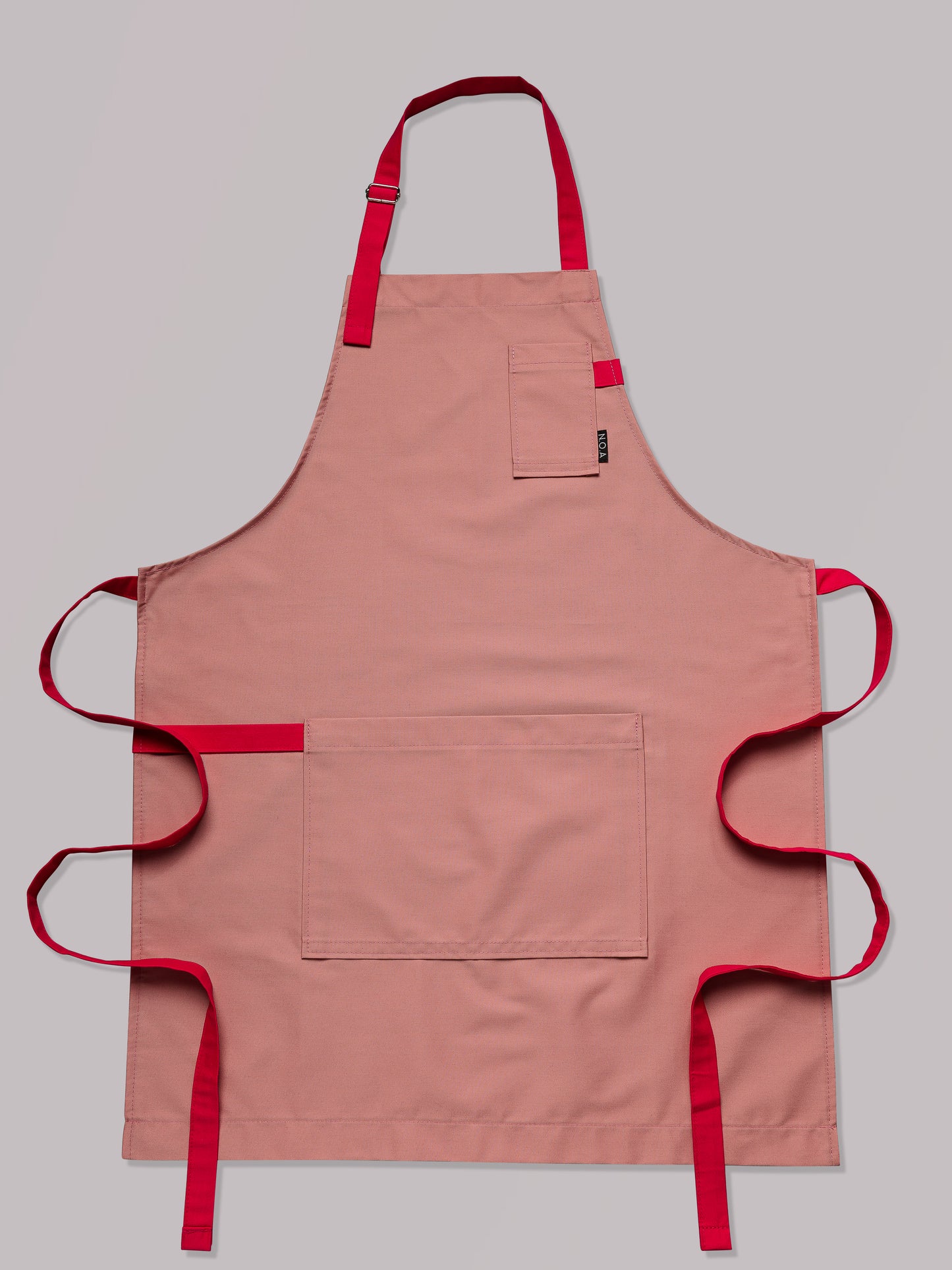 Șorț roz chef bucătar NOA – ediție profesională cu bretele roz